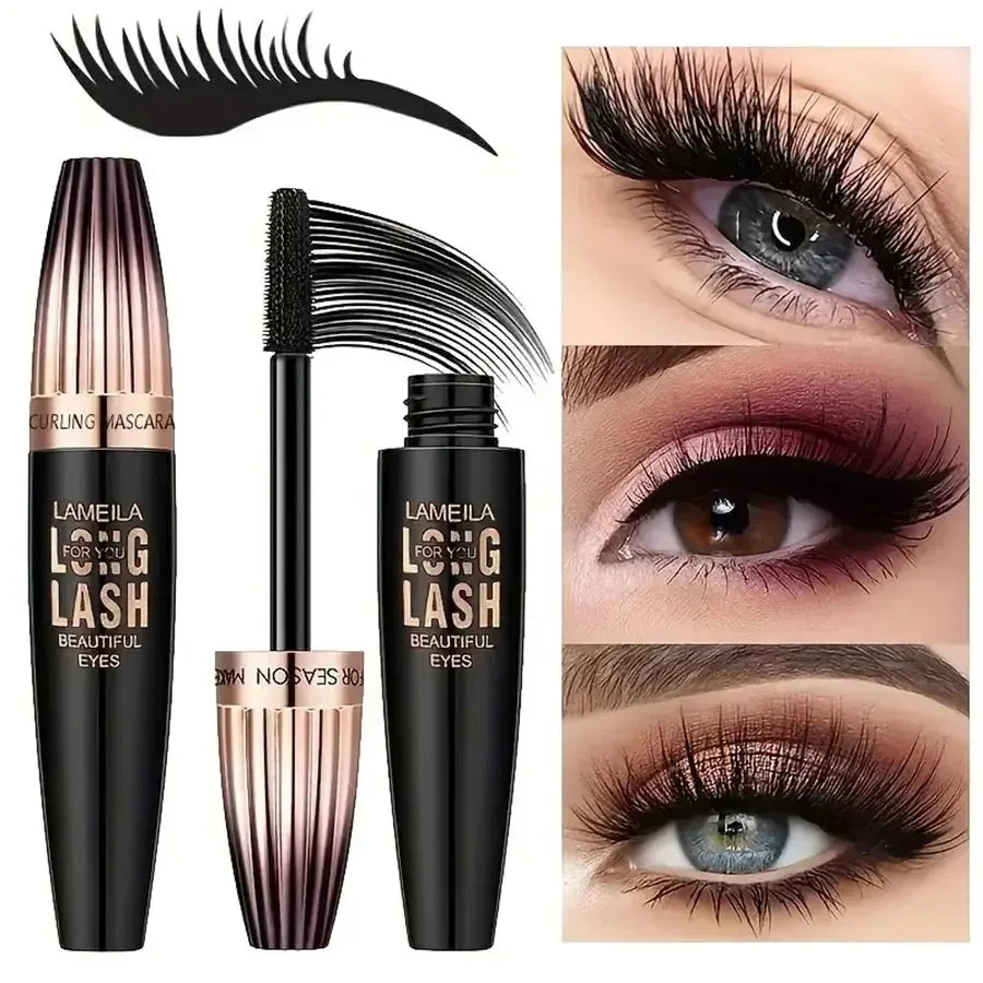 4D Waterproof Mascara – Volumizing, Lengthening & Curling Lash Mascara✨