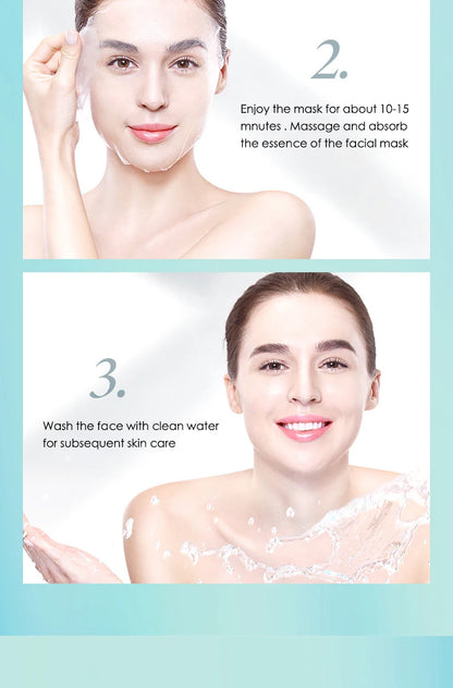 Hyaluronic Acid - Sheet Face Masks  (10pcs ) 💧✨