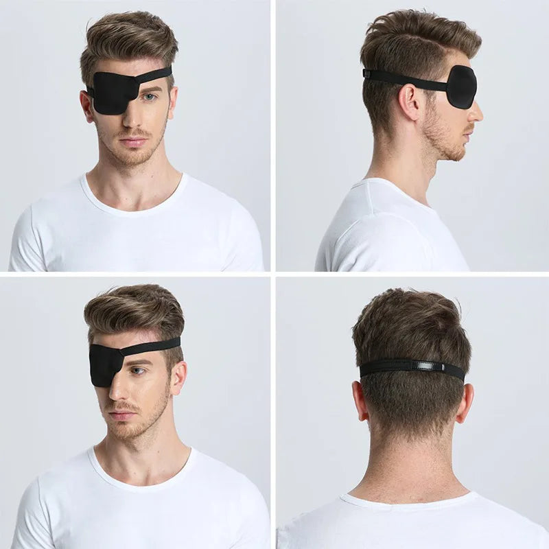 Black Single Eyepatch – Blindfold Adjustable Eye Mask 🖤😴