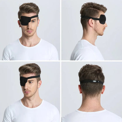 Black Single Eyepatch – Blindfold Adjustable Eye Mask 🖤😴