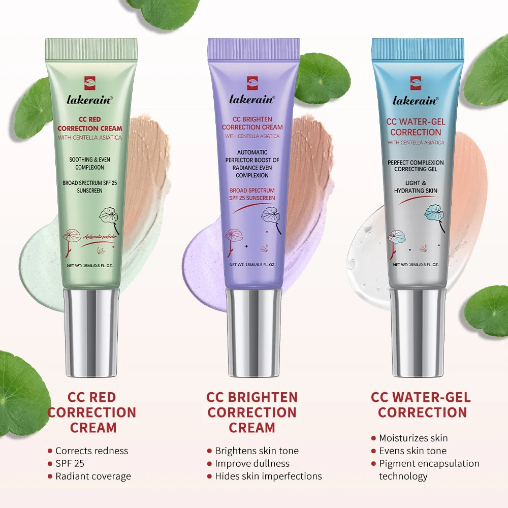 Centella Color-Changing CC – Cream Set (3Pcs) – High Coverage Korean Foundation✨