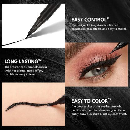 5Pcs Luxury Black – Liquid Eyeliner Pen Set – Waterproof, Long-Lasting✨
