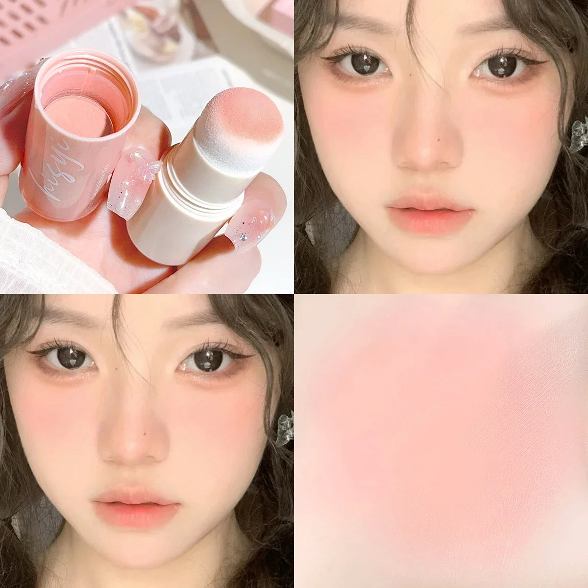 Velvet Mist Blush – Stick – Long-Lasting Cream Blush For Lips & Cheeks, Natural Korean-Style Glow✨