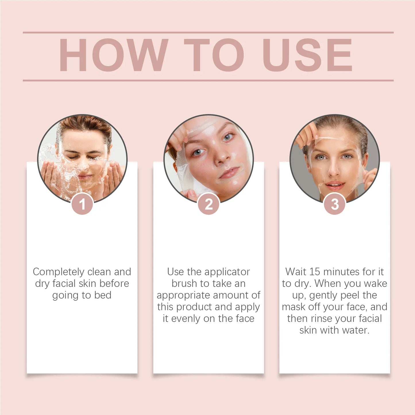 Korean Collagen Overnight Wrapping Mask – Deep Hydrating Peel-Off Night Care Facial Mask Cream✨🌙
