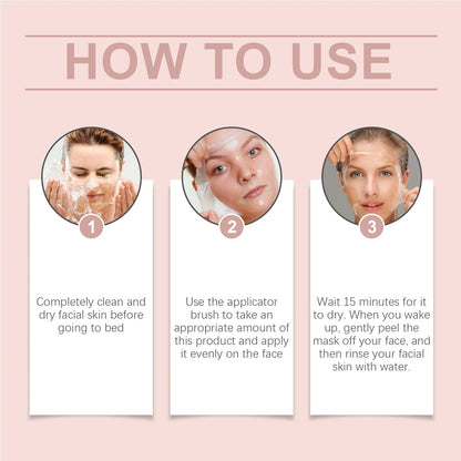 Korean Collagen Overnight Wrapping Mask – Deep Hydrating Peel-Off Night Care Facial Mask Cream✨🌙