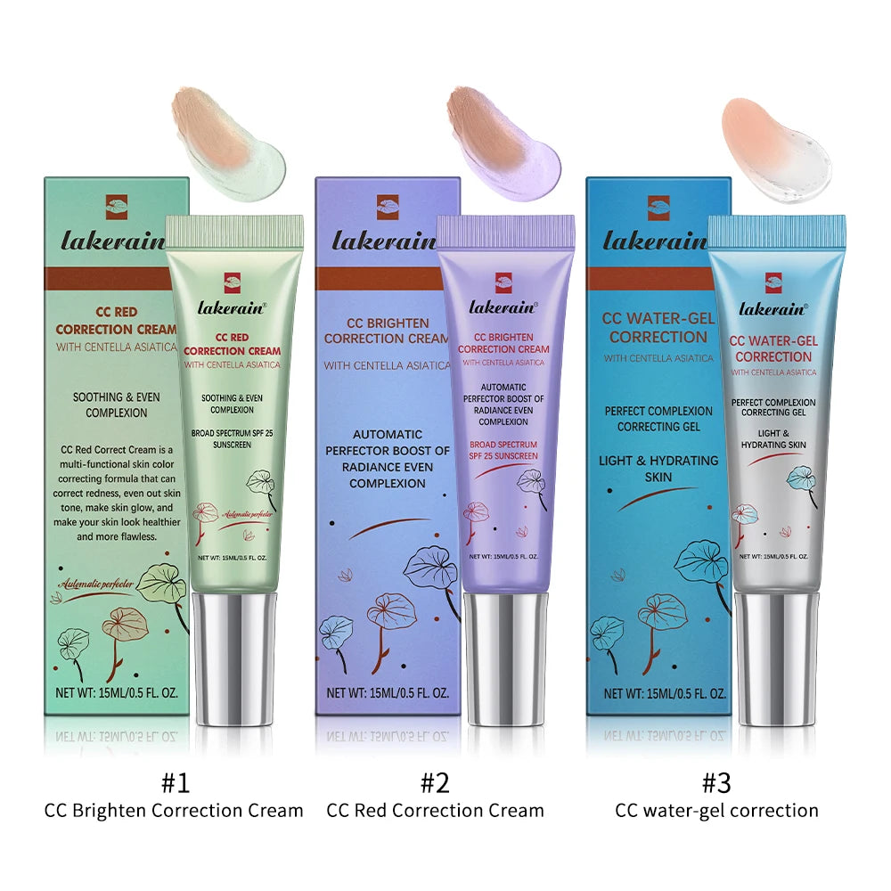 Centella Color-Changing CC – Cream Set (3Pcs) – High Coverage Korean Foundation✨