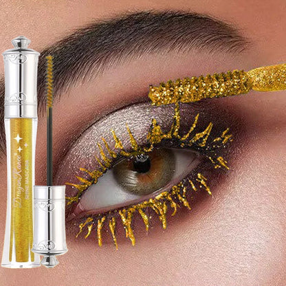 9-Color Diamond Glitter Mascara – Waterproof Volumizing Curl Lash Mascara✨