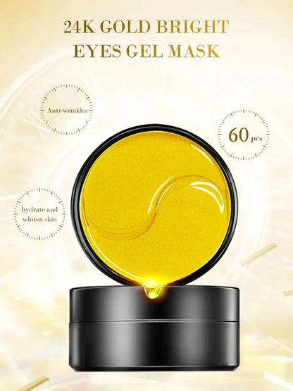 Golden Collagen Crystal – Seaweed Eye Masks (60pcs)✨👁️