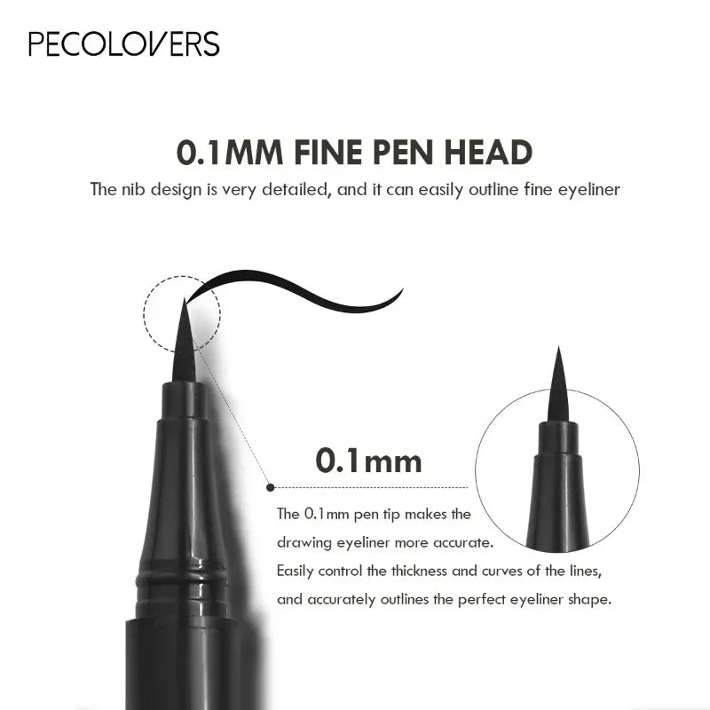 Precision Eyeliner & – Brow Pen Set – Waterproof, Quick-Dry (5Pcs)✨
