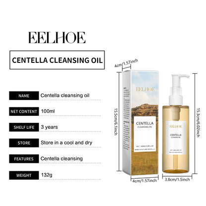 EELHOE Centella Asiatica Cleansing Oil for Sensitive Skin– Gentle Makeup Remover, Barrier Repair & Deep Skin Cleansing
