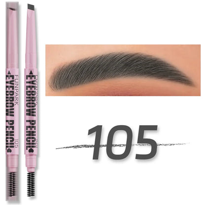 2-In-1 Luxury Eyebrow – Pencil & Brush – Waterproof Long-Lasting Brow Pen✨