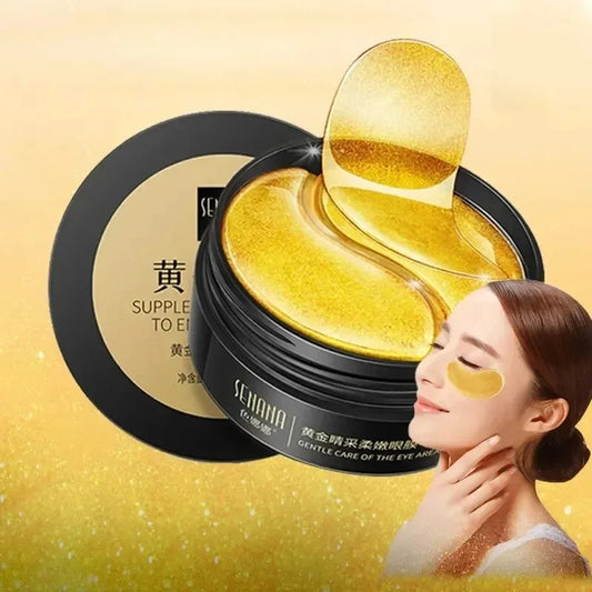 Golden Collagen Crystal – Seaweed Eye Masks (60pcs)✨👁️