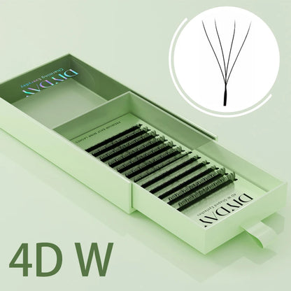 W-Shape Premade Fan – Lash Extensions – 3D–8D Volume Bloom Effect✨