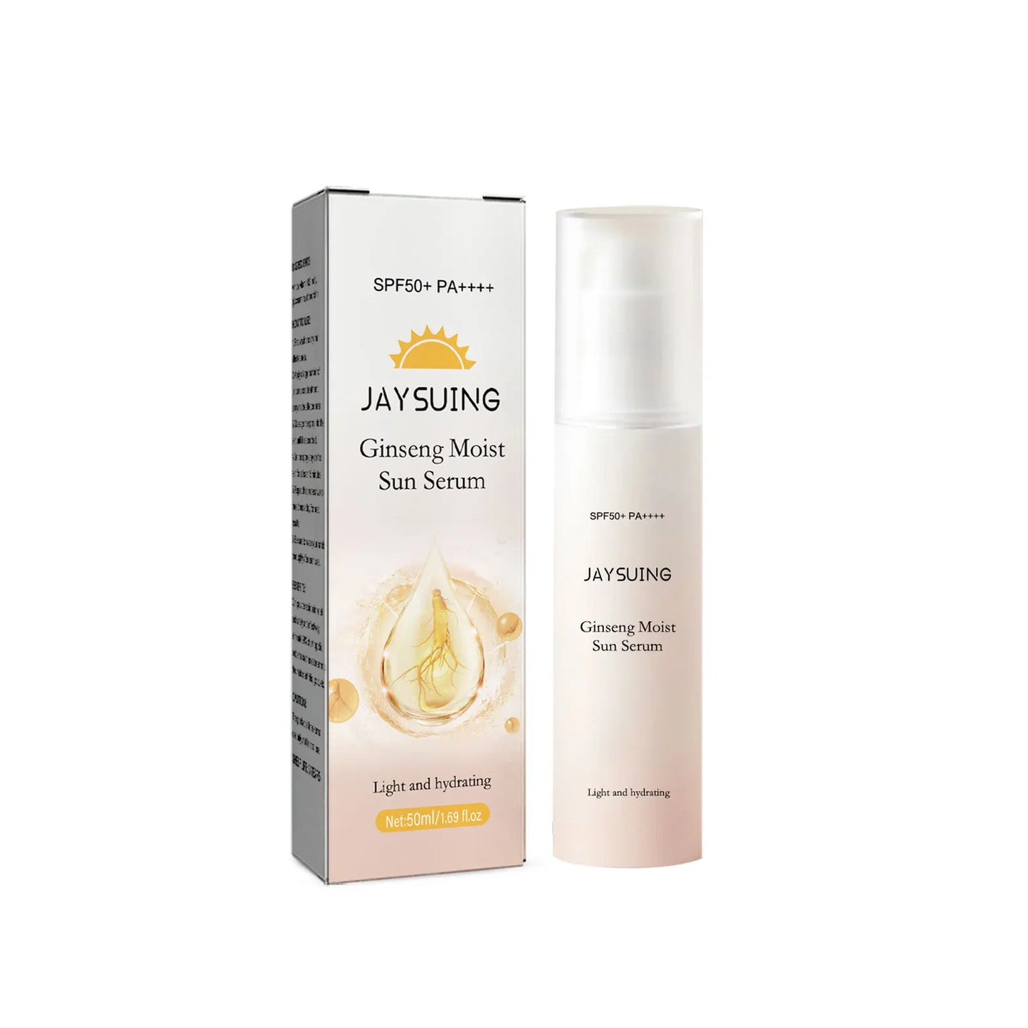Ginseng Moisturizing Sunscreen – Spf 50 – Antioxidant Uv Protection Cream✨