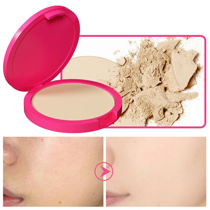 Natural Matte Pressed – Powder – Oil Control Brightening Compact Foundation &amp; Concealer Face Powder✨