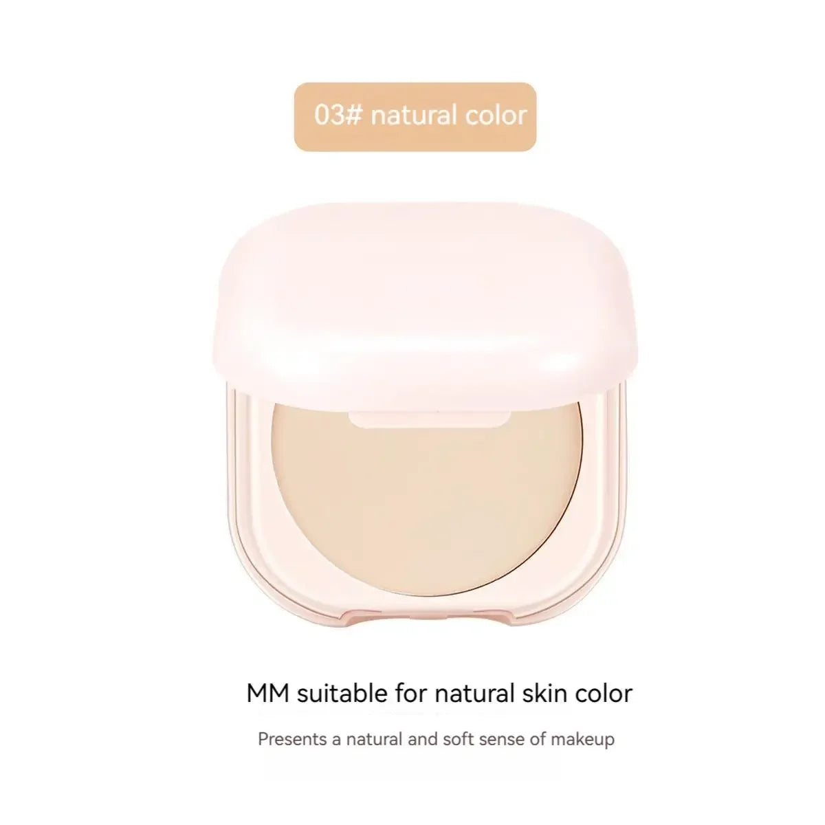 Oil-Control Setting Powder – With Mirror – Brightening, Compact Face Powder✨