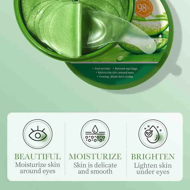 Aloe Vera Collagen Eye Patches – Hydrating & Firming Under Eye Mask✨