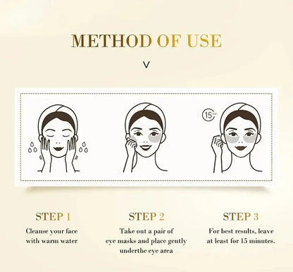 Golden Collagen Crystal – Seaweed Eye Masks (60pcs)✨👁️