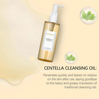 EELHOE Centella Asiatica Cleansing Oil for Sensitive Skin– Gentle Makeup Remover, Barrier Repair & Deep Skin Cleansing