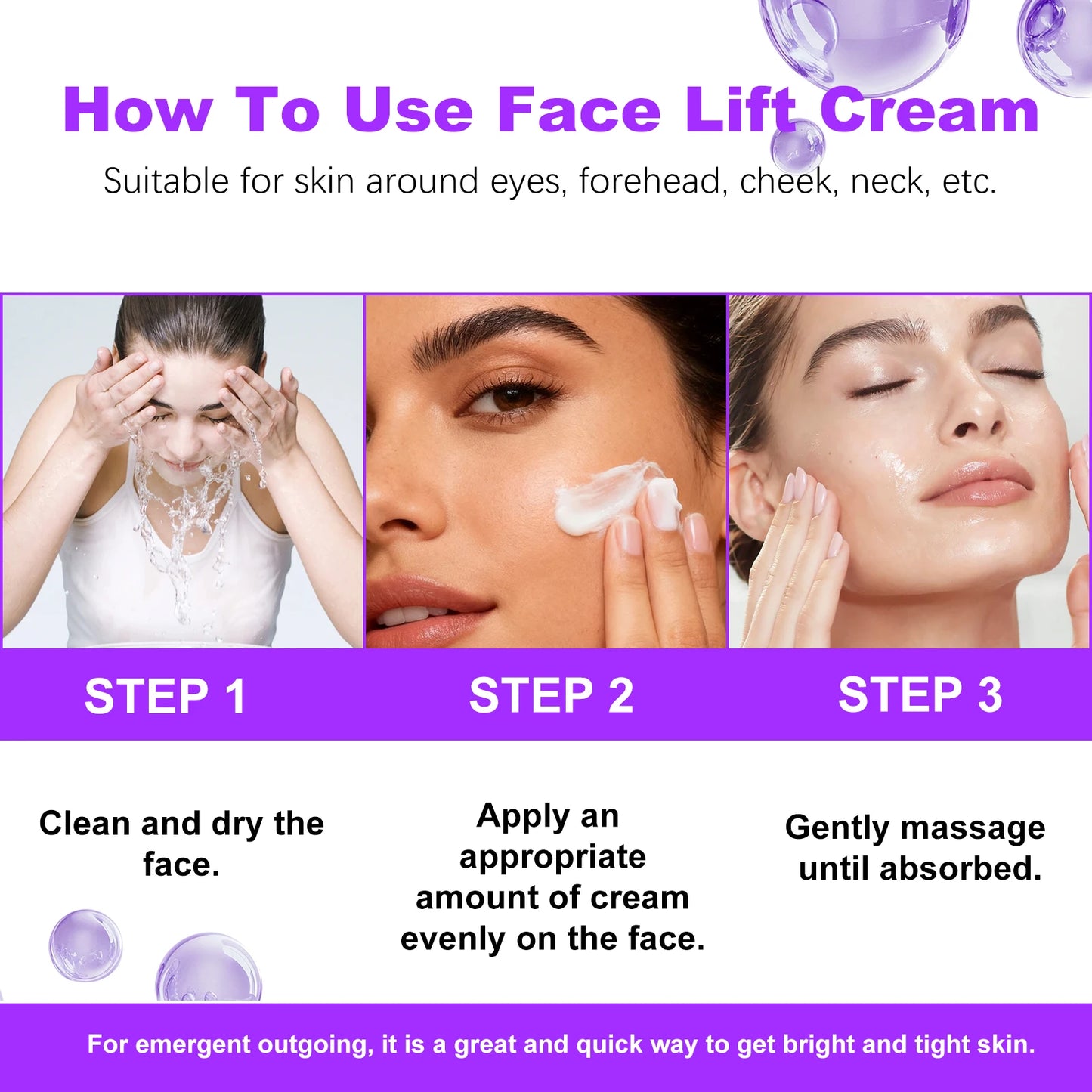 Retinol Tightening Cream – Face & Neck Anti-Aging, Firming Day & Night Care✨