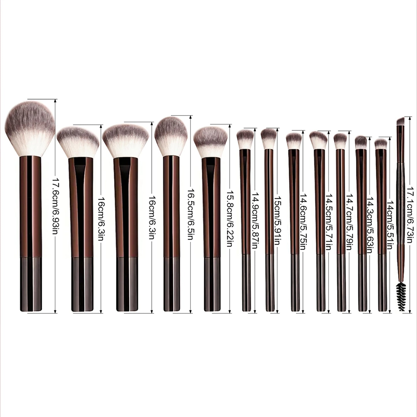 13-Piece Professional Makeup – Brush Set – Foundation, Concealer, Powder, Eyeshadow, Blush &amp; Kabuki Brushes✨