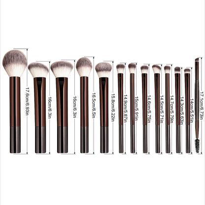 13-Piece Professional Makeup – Brush Set – Foundation, Concealer, Powder, Eyeshadow, Blush &amp; Kabuki Brushes✨