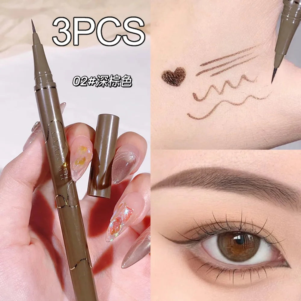Slim Brown Liquid – Eyeliner – Waterproof, Smudge-Proof, Long-Lasting✨