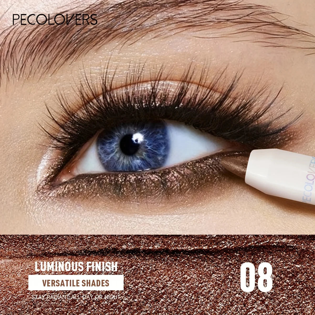 Luxury Waterproof Eyeshadow – Stick – High-Pigment Shimmer, Glitter & Matte Eye Crayon✨