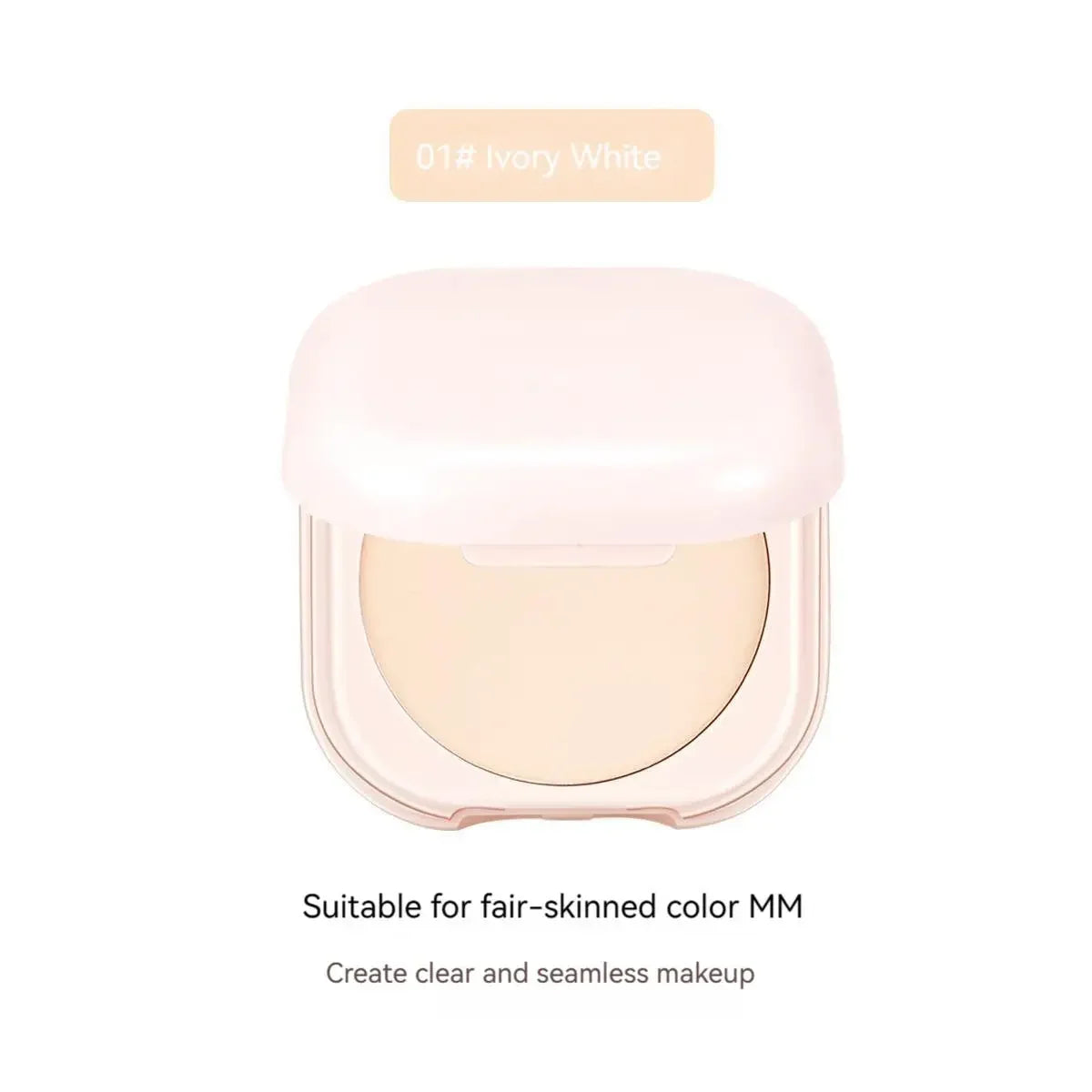 Oil-Control Setting Powder – With Mirror – Brightening, Compact Face Powder✨