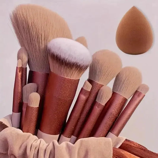 Professional Makeup Brush – Set – Soft Fluffy Foundation, Powder, Eyeshadow &amp; Kabuki Blending Brushes✨