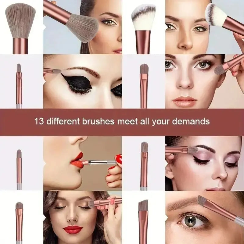 Professional Makeup Brush – Set – Soft Fluffy Foundation, Powder, Eyeshadow &amp; Kabuki Blending Brushes✨