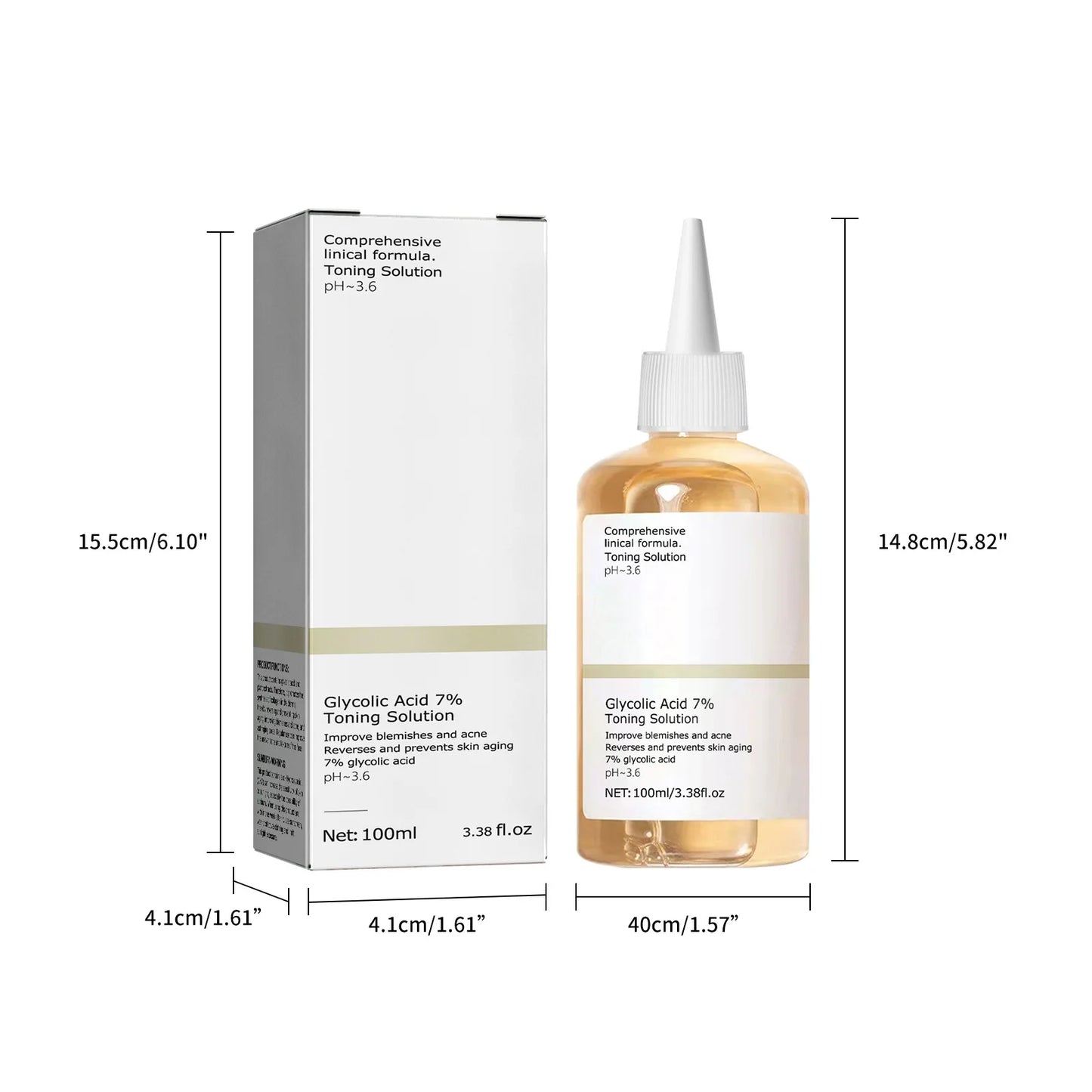 Glycolic Acid 7% Toning Solution To Remove Acne, Moisturize Skin  and Rejuvenating Lotion (100ml )