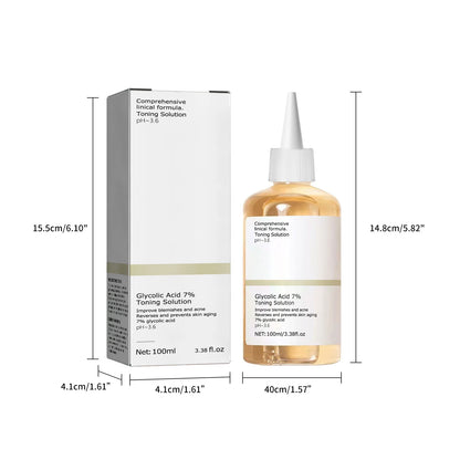 Glycolic Acid 7% Toning Solution To Remove Acne, Moisturize Skin  and Rejuvenating Lotion (100ml )