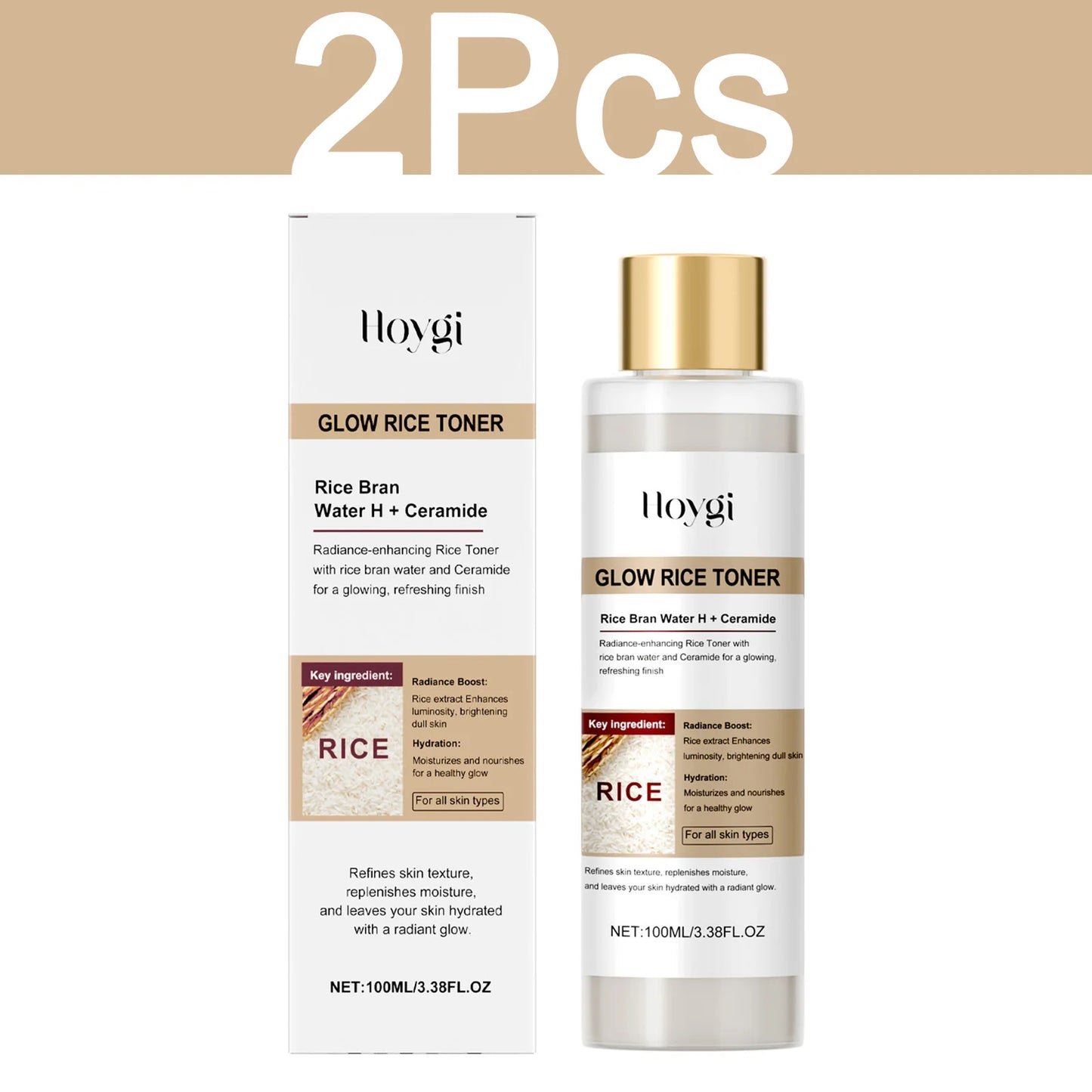 Hoygi Glow Rice Toner – Gentle Exfoliating & Hydrating Toner✨