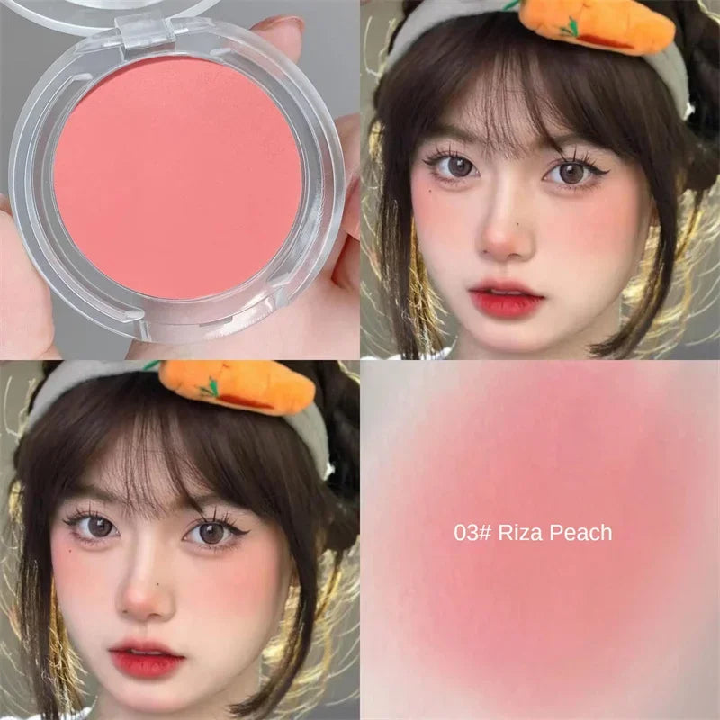 Matte Monochrome Blush – Powder – Natural Cheek Color Brightening Waterproof Face Makeup✨