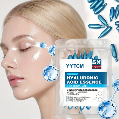 Hyaluronic Acid Capsule – Serum (30 Capsules) – Deep Moisturizing & Brightening Face Essence✨