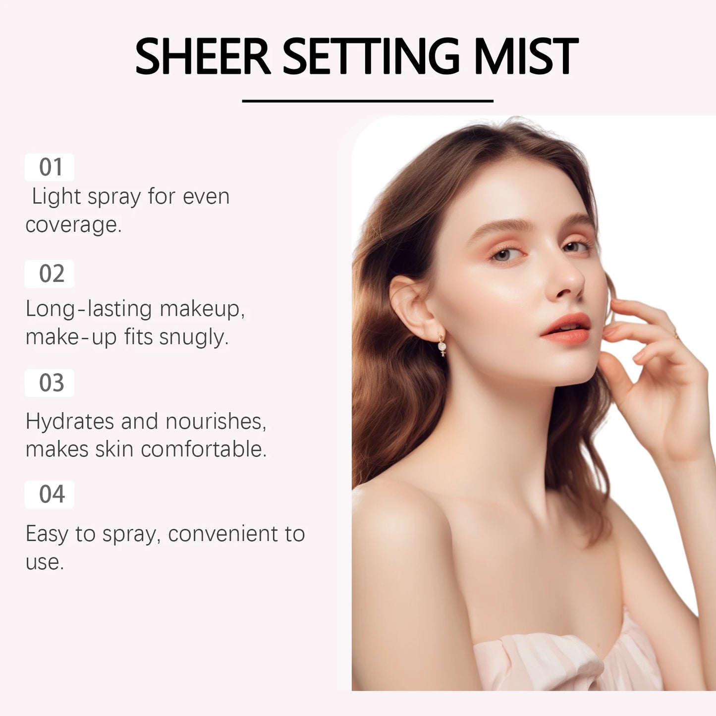 Hoygi SPF 50+ Setting Spray – Matte Oil-Control Makeup Fixer with Waterproof Long-Lasting Sun Protection✨