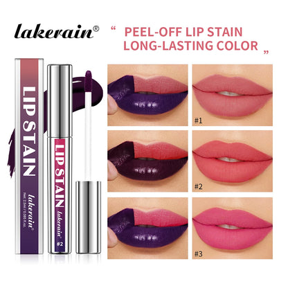 Peel-Off Lip Stain – Kit (3Pcs) – Long Lasting Waterproof Transfer-Proof Pink Lip Tint Set✨