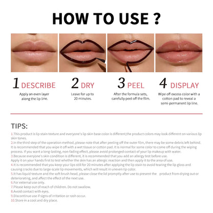 Peel-Off Lip Liner – Stain Pencil – Long-Lasting Waterproof Matte Lip  Tattoo✨