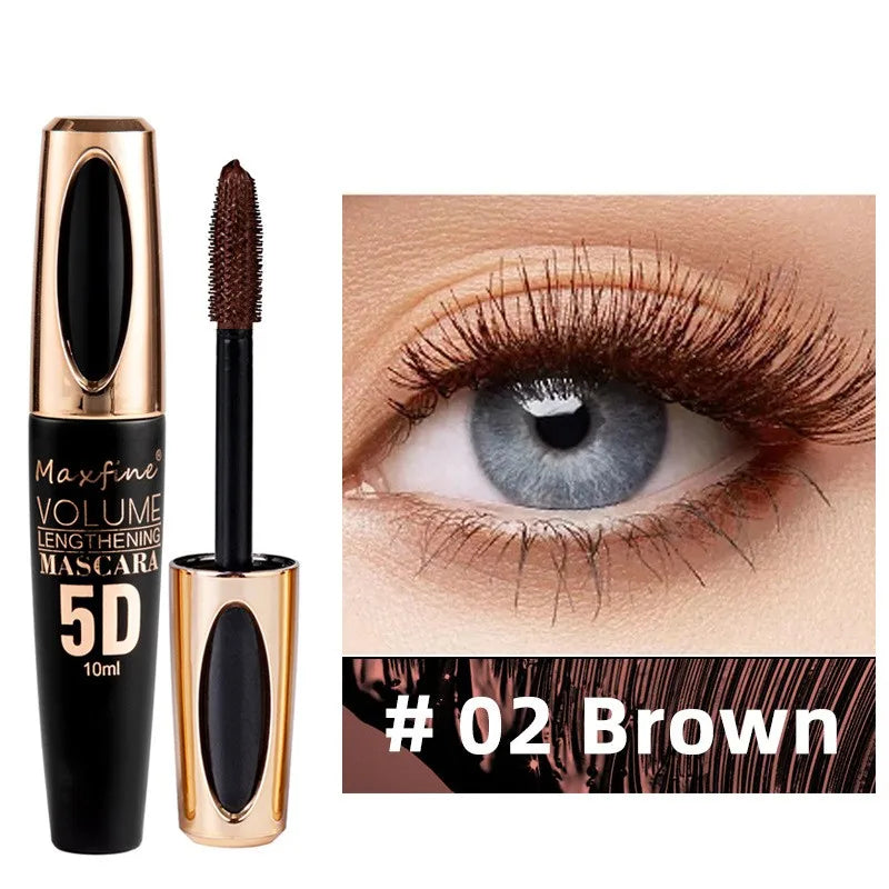 Silk Mascara 5D– Waterproof Lengthening &amp; Volumizing Black Lash Mascara✨