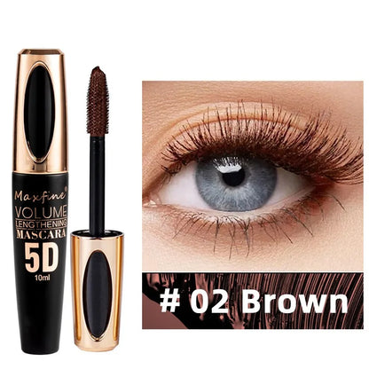 Silk Mascara 5D– Waterproof Lengthening &amp; Volumizing Black Lash Mascara✨
