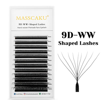 Premium Mink W – Shape Lash Extensions – 3D–6D Volume, 12✨