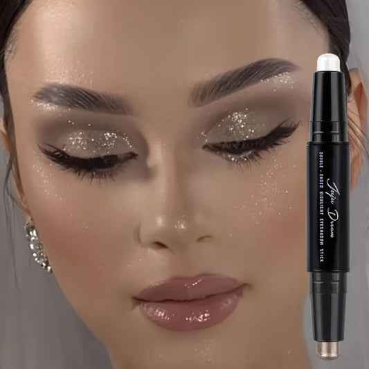 Dual-Ended Luxury Eyeshadow – Stick – Matte & Shimmer Waterproof Eye Pencil ✨