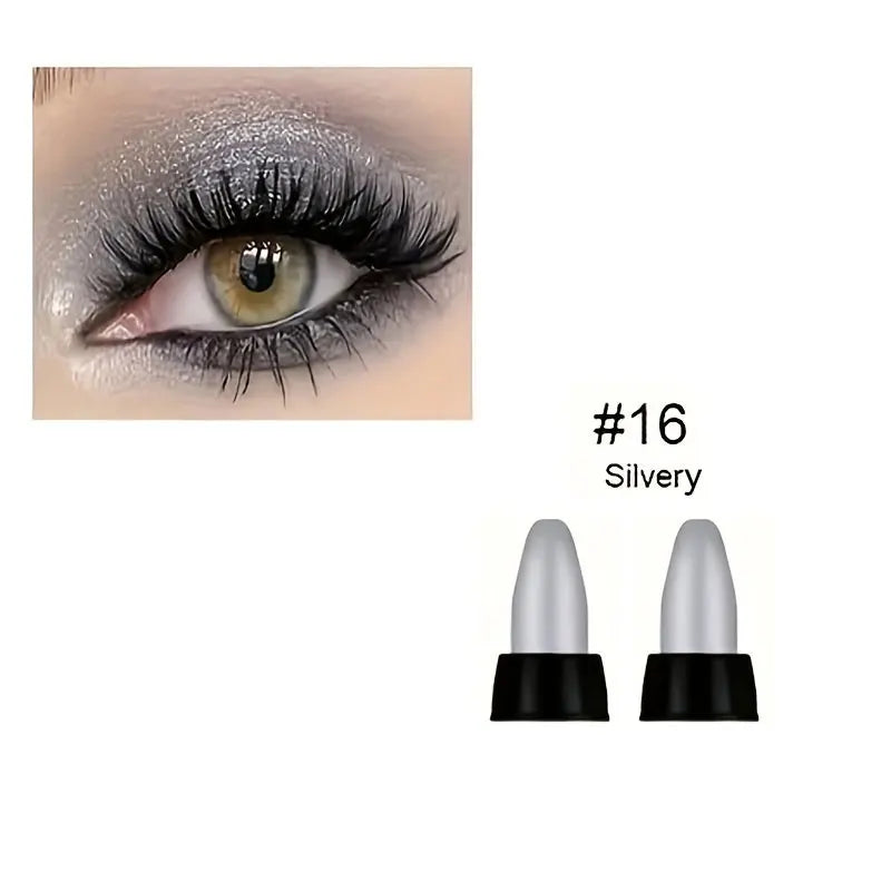 16-Color Pearlescent Glitter – Eyeliner Set – Waterproof Long-Lasting Smudge-Proof Liquid Eye Makeup✨
