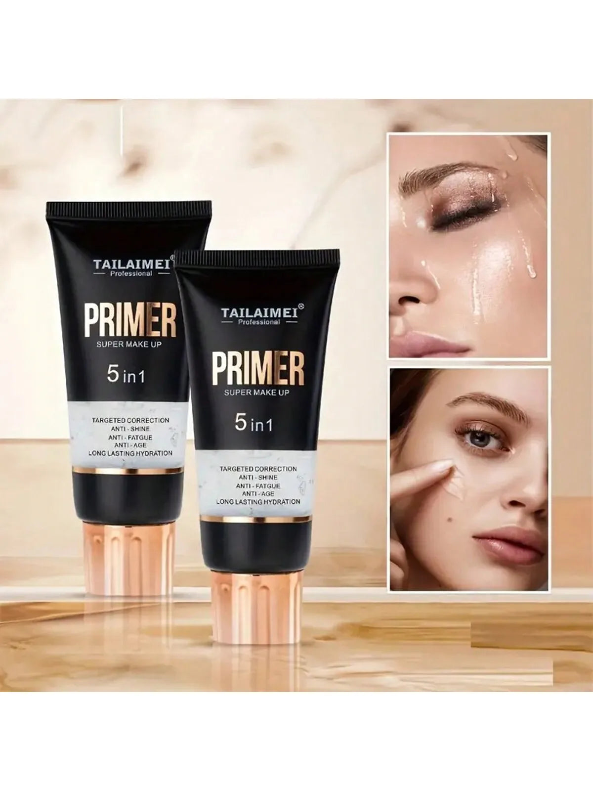 Waterproof Transparent Gel Makeup Primer – Matte Long-Lasting Foundation Base with Avocado &amp; Rose Extract✨
