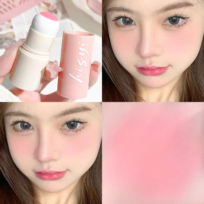 Velvet Mist Blush – Stick – Long-Lasting Cream Blush For Lips & Cheeks, Natural Korean-Style Glow✨