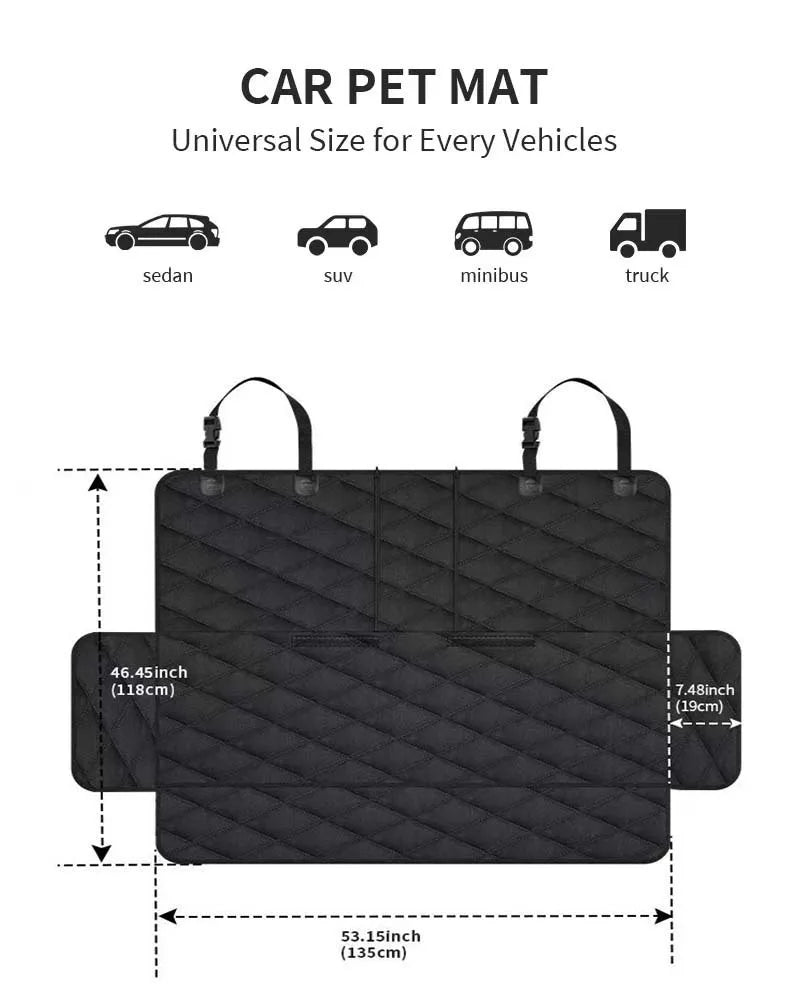 Heavy-Duty Dog Car Seat Protector – Universal Waterproof Pet Seat Cover✨