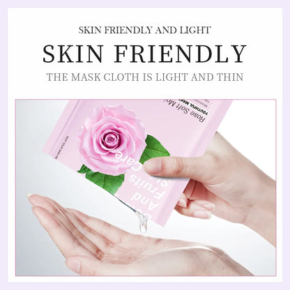 Natural Plant Sheet – Face Mask Set (8Pcs) – Korean Facial Masks🌿✨