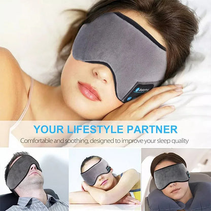 Bluetooth 3D Eye Mask Headphones / Wireless Music Sleeping Headband 🎧😴