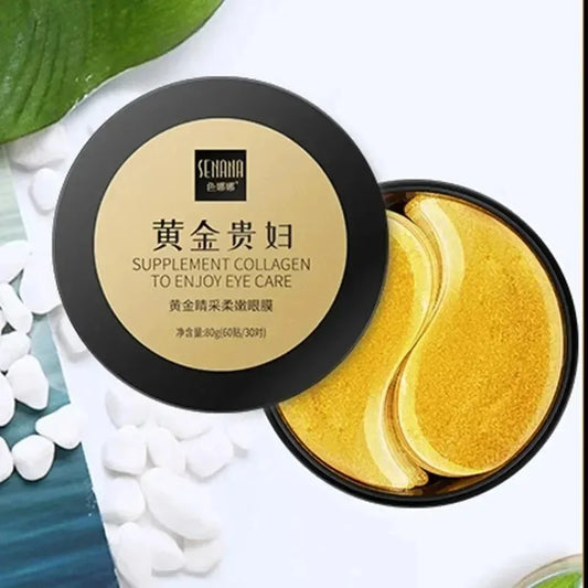 Golden Collagen Crystal – Seaweed Eye Masks (60pcs)✨👁️